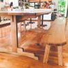 Oak Table and Seating | Tables by Asa Pingree | Calderwood Hall in North Haven