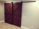 Reclaimed redwood barn doors | Furniture by Dust & Spark. Item made of wood