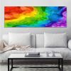 Rainbow Acrylic Painting | Oil And Acrylic Painting in Paintings by Debby Neal Arts. Item composed of canvas