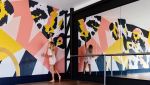 Pilates Studio Mural | Murals by pepallama | Robin B Movement in Tamarindo. Item composed of synthetic