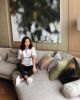"Through The Leaves" | Oil And Acrylic Painting in Paintings by Laura Wood | Four Seasons Hotel Toronto in Toronto. Item composed of canvas and synthetic