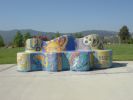 Ryan’s Bench | Public Sculptures by Dmitry Mosaics | Val Vista Park in Pleasanton. Item composed of cement