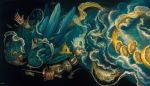 The Messenger | Oil And Acrylic Painting in Paintings by Greg "CRAOLA" Simkins | Private Residence, Los Angeles, CA in Los Angeles. Item made of canvas with synthetic