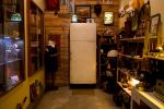 Vintage Refrigerator Door | Furniture by Houston Hospitality | Good Times at Davey Wayne's in Los Angeles