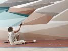 Big Sur | Murals by Allison Kunath | 160 Spear St in San Francisco. Item composed of synthetic