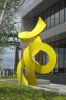 Charispiral | Public Sculptures by Mary Ann E. Mears | Spaulding Rehabilitation Hospital Boston in Boston. Item made of aluminum