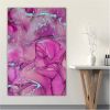 Hot Pink Wall Art | Oil And Acrylic Painting in Paintings by Debby Neal Arts. Item made of canvas with synthetic