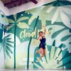 Tropical Mural | Murals by pepallama | Cloud 9 SJDS in San Juan del Sur. Item made of synthetic