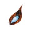 Pele's Tear Mirror Sculpture | Wall Sculpture in Wall Hangings by Nadia Fairlamb Art | Lanikai Beach Park in Kailua. Item composed of wood and glass
