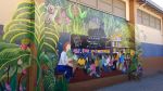 School Mural | Street Murals by The Bay Area Muralist | Van Buren Elementary School in Stockton. Item made of synthetic