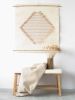 Rombo S - Laine Wool Knitting Wall Hanging | Tapestry in Wall Hangings by Lale Studio & Shop. Item made of bamboo with fabric works with boho & minimalism style