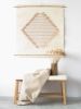 Rombo S - Laine Wool Knitting | Tapestry in Wall Hangings by Lale Studio & Shop. Item made of bamboo with fabric works with boho & minimalism style