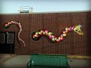 Vegetarian Cromosómic Snake | Murals by Otto Schade | Cheltenham Elementary School in Denver. Item made of synthetic