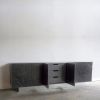 Shale Low Credenza | Storage by Simon Johns. Item composed of wood & brass