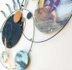 Six Degrees | Sculptures by Reddy Made Designs | Glen Park Branch Library in San Francisco. Item made of metal with glass
