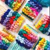 Rainbow Weaving | Macrame Wall Hanging in Wall Hangings by Nova Mercury Design. Item composed of fabric