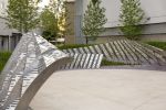 Horizon | Public Sculptures by Amuneal | Dunkin' Donuts Center in Providence. Item made of metal