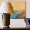 Eclipse Verdigris Bronze Table Lamp | Lamps by Lawrence & Scott. Item composed of bronze