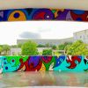 “ Window of Opportunities “ mural | Street Murals by RIGO LEON HERRERA | John A Ferguson Senior High School in Miami. Item composed of synthetic