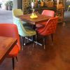 Double Box Seat Chairs - 3554 | Dining Chair in Chairs by Richardson Seating Corporation | Joyride Taco House Central in Phoenix. Item made of metal & leather