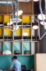 Palindrome 8 Chandelier | Chandeliers by Rich Brilliant Willing | Superba Food + Bread in Los Angeles