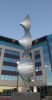 "Twist Of Life" Series | Public Sculptures by Brian Schader. Item composed of aluminum and concrete
