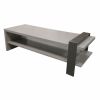 CT-26S Coffee Table with Shelf | Tables by Antoine Proulx Furniture, LLC. Item made of walnut & steel