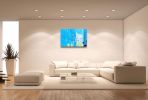 Blue Universe | Oil And Acrylic Painting in Paintings by Hugo Auler Jr. Art. Item made of canvas