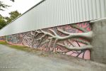 Concrete Tree | Street Murals by Paul Santoleri | Manayunk Canal Towpath in Philadelphia. Item made of synthetic