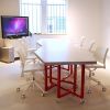 Custom Hexagonal Solid Ash Conference Table | Tables by Alex Drew & No One. Item composed of wood and steel