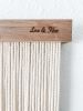 Emerald Green and Taupe Macrame Wall Hanging | Wall Hangings by Love & Fiber. Item made of fabric with fiber