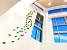 “Cascade of Tranquility” | Wall Sculpture in Wall Hangings by Lea de Wit | Johns Hopkins Medicine in Bethesda. Item composed of glass