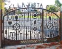 Bella Vista Park Gate | Public Sculptures by Eric Powell | Friends of Bella Vista Park in Oakland. Item composed of metal