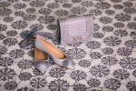 Floral Eternity Carrara & Bardiglio Waterjet Mosaic Tile | Tiles by Tile Club. Item made of marble