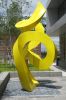 Charispiral | Public Sculptures by Mary Ann E. Mears | Spaulding Rehabilitation Hospital Boston in Boston. Item made of aluminum