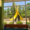 "Synergy" by Kathleen Caricof, NSG | Public Sculptures by JK Designs and the National Sculptors' Guild | West Central Community Center in Little Rock