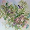 Floral Abstract | Oil And Acrylic Painting in Paintings by Viktoria Ganhao. Item composed of linen & synthetic