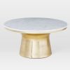 Marble-Topped Pedestal Coffee Table | Tables by West Elm | JW Marriott Essex House New York in New York