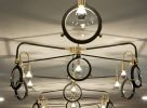 Hex Chandelier | Chandeliers by Neptune Glassworks | The Alexandria in San Diego. Item composed of brass & glass