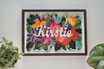 Quilling Name frame | Oil And Acrylic Painting in Paintings by Mira's Craft. Item composed of paper