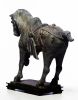 Verdigris Bronze Prancing Horse | Sculptures by Lawrence & Scott. Item composed of bronze