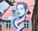Tribute to Ihsane Jarfi Mural | Street Murals by Anthea Missy
