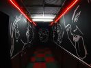 Tape Art Mural in AVA club | Murals by Fabifa | AVA CLUB in Berlin. Item made of synthetic