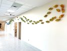 "Ribbons of Colors" | Wall Sculpture in Wall Hangings by Lea de Wit | Saint Francis Cancer Center in Tulsa. Item composed of glass