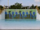 Splash | Public Mosaics by Andrea Fuhrman | Kenwood Cove Aquatic Park in Salina. Item composed of glass
