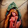 Mermaid Surfboard Sculpture | Sculptures by Carvinart | PNC Bank Arts Center in Holmdel. Item composed of wood