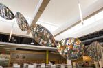 "A Ribbon of Light" | Sculptures by Rock Cottage Glassworks | Lawrence Public Library in Lawrence. Item composed of aluminum & glass