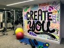 StoneHengeNYC Gym Mural | Murals by Jason Naylor | Stonehenge NYC in New York. Item made of synthetic