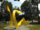 Reston Rondo | Public Sculptures by Mary Ann E. Mears | Reston Town Center in Reston. Item made of aluminum