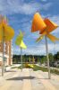 Petal Play | Public Sculptures by Mary Ann E. Mears. Item made of metal